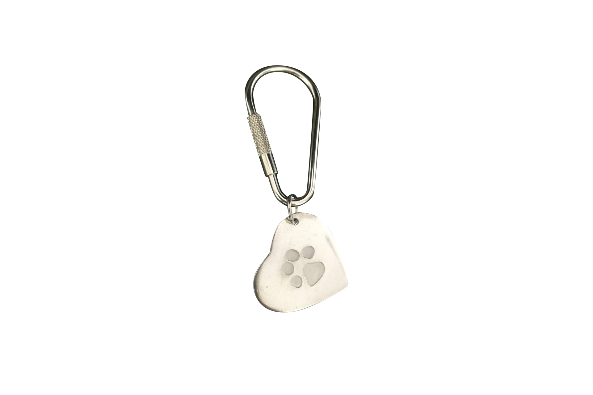 Pet Paw Prints Heart Key Ring - Key Rings - Fingerprints